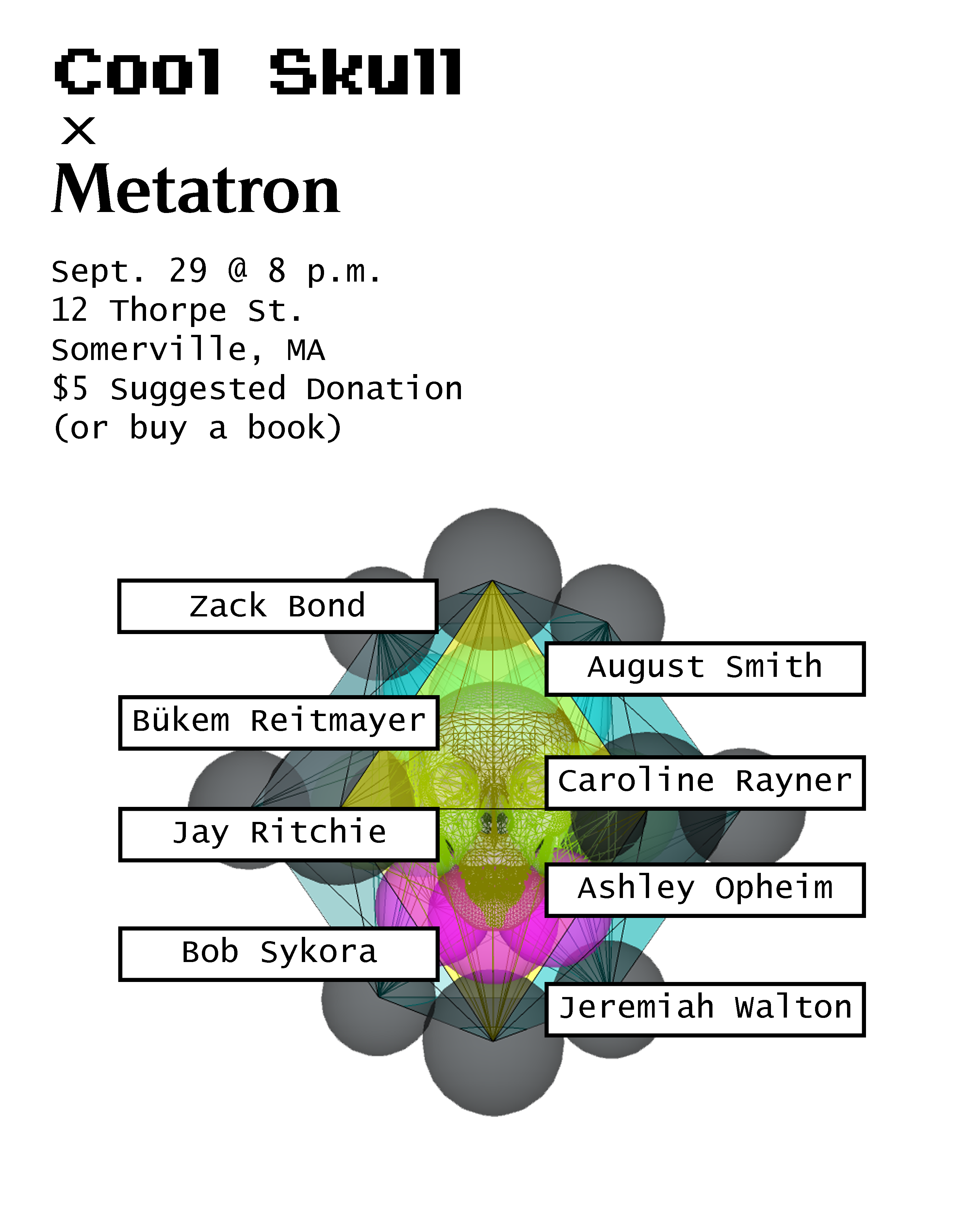 cool skull metatron poster